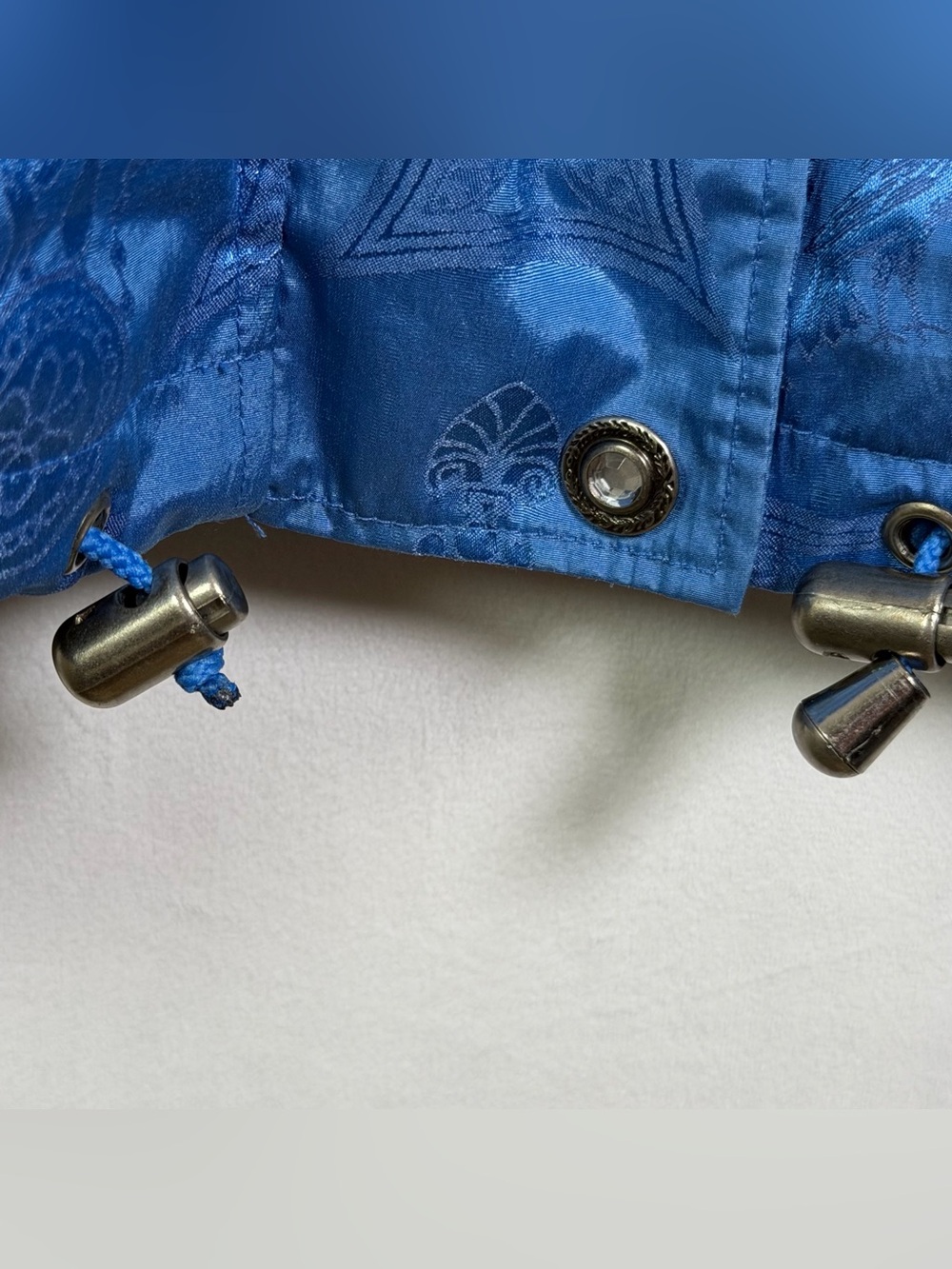 NILS Vintage Women’s Blue Hooded Ski Parka Jacket Made in USA Insulated Retro 90 - Picture 6 of 14